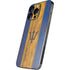 Barbados Flag Dark Wood iPhone 16 Pro Skin